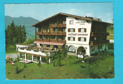 AK St. Johann. Alpendorf 9. Gasthof Alpendorf. Fam. Unterkofler.