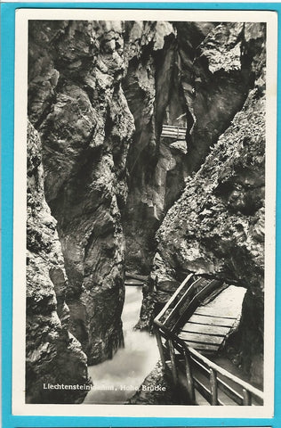 AK Liechtensteinklamm, Hohe Brücke.