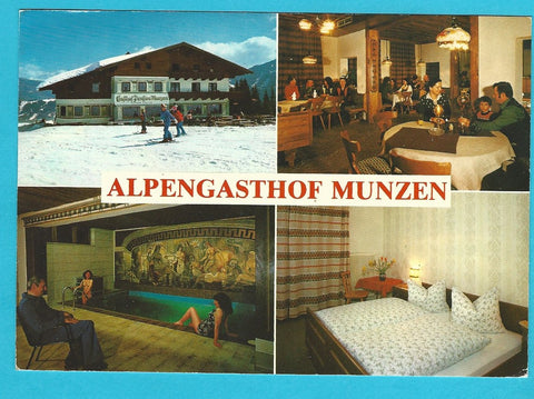 AK Flachau 140. Alpengasthof Munzen. Familie Steger.