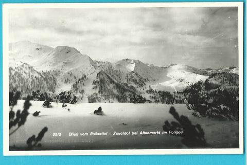 AK Blick vom Roßsattel - Zauchtal bei Altenmarkt.