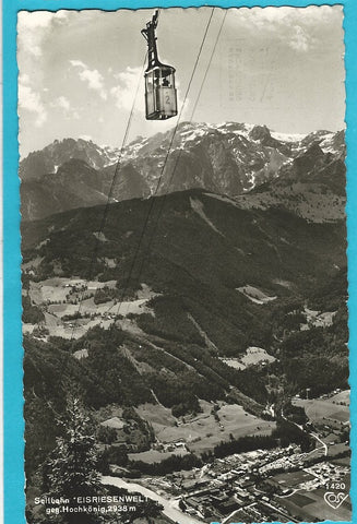 AK Seilbahn Eisriesenwelt geg. Hochkönig.