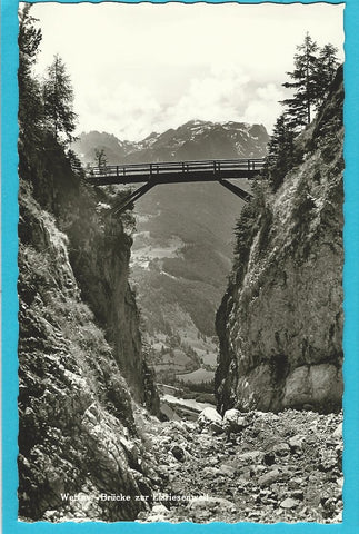 AK Werfen. Brücke zur Eisriesenwelt.