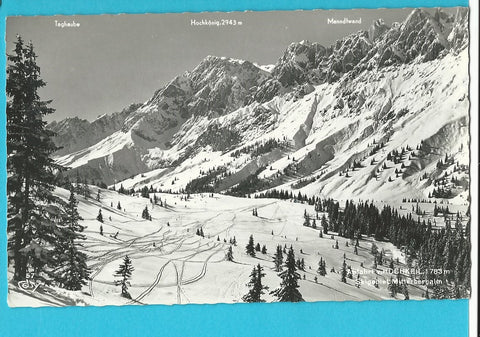 AK Abfahrt v. Hochkeil. Skigebiet Mitterbergalm.
