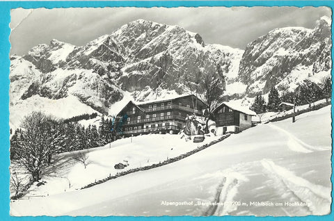 AK Mühlbach am Hochkönig. Alpengasthof Bergheimat.