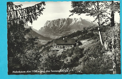 AK Hahnbaum-Alm geg. das Tennengebirge.