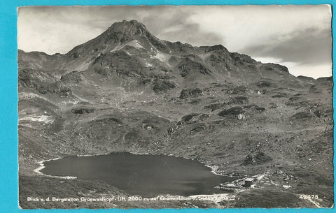 AK Blick v. d. Bergstation Grünwaldkopf-Lift auf Grünwaldsee u. Seekarspitze.