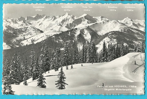 AK Fernblick vom Hochkeil. Skigebiet Mitterbergalm.