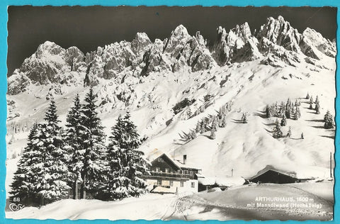 AK Arthurhaus mit Manndlwand.