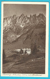 AK Hochkönig. Arthurhaus mit Mandlwand.
