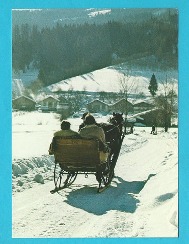 AK Radstadt. Pferdeschlitten.
