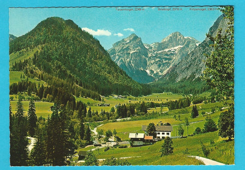 AK Lungötz. Blick ins Lammertal mit Tennengebirge.