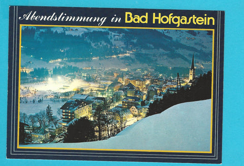 AK Abendstimmung in Bad Hofgastein.