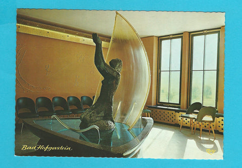 AK Bad Hofgastein. Brunnen im Neuen Kurhaus.