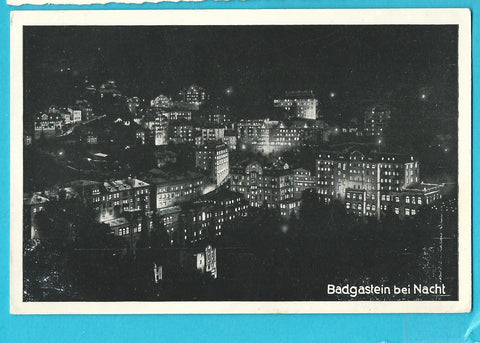 AK Bad Gastein bei Nacht.