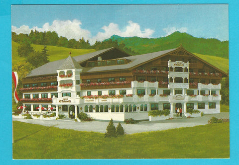 AK Großarl. Unterberg 83. Hotel Edelweiß Fam. Peter Hettegger.