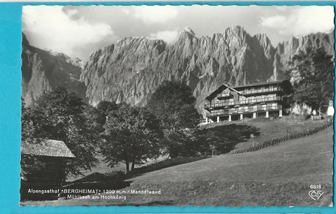 AK Alpengasthof Bergheimat Mit Mandlwand. Mühlbach am Hochkönig.
