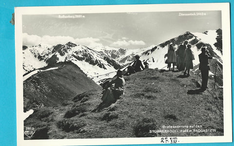 AK Gratwanderung auf dem Stubnerkogel. Badgastein.