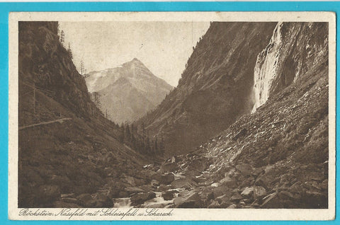AK Böckstein. Nassfeld mit Schleierfall u. Schareck.