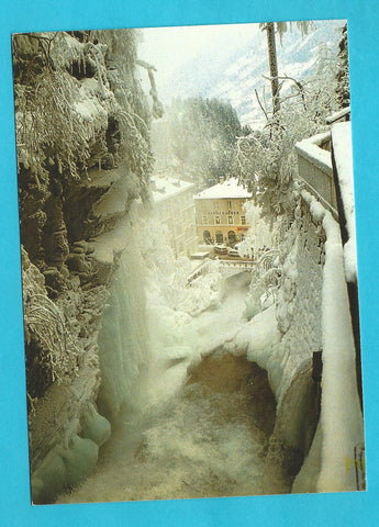 AK Winterzauber in Badgastein. Oberer Wasserfall.