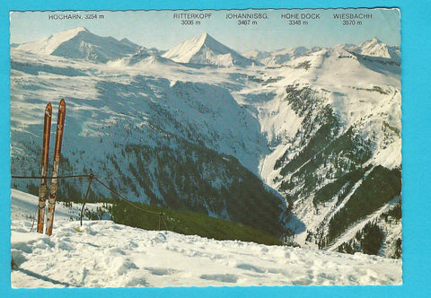 AK Bad Gastein. Gipfel des Stubnerkogels mit Panorama gegen Hohe Tauern.