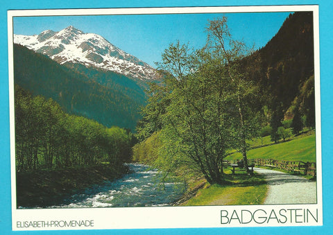 AK Badgastein. Elisabeth-Promenade.