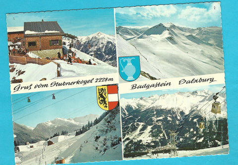 AK Badgastein. Gruß vom Stubnerkogel.
