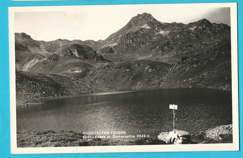 AK Radstädter Tauern. Grünwaldsee mit Seekarspitze.