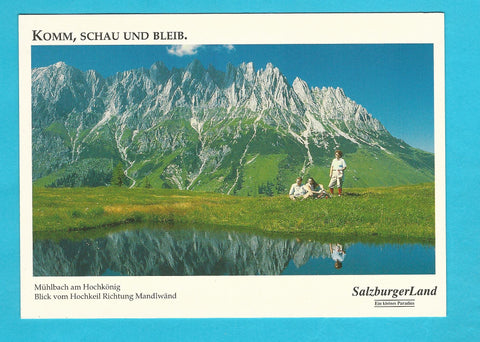AK Mühlbach am Hochkönig. Blick vom Hochkeil Richtung Mandlwänd.