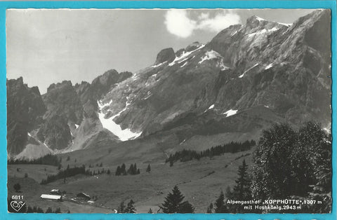 AK Alpengasthof Kopphütte mit Hochkönig.