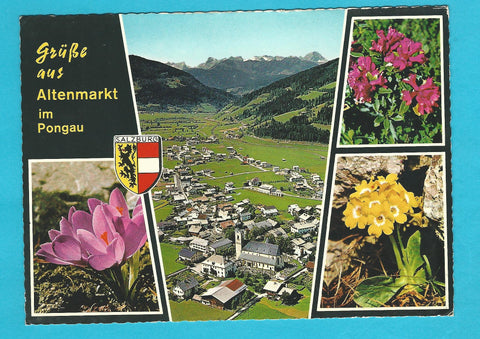 AK Grüße aus Altenmarkt im Pongau.