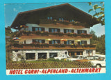 AK Altenmarkt im Pongau. Hotel-Garni-Alpenland. Inh.: Ammerer - Pfeifenberger. Tirolerstüberl.