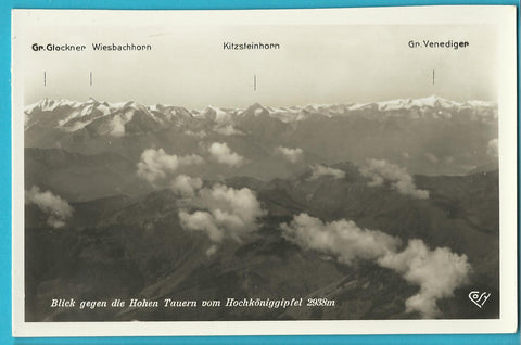 AK Blick gegen die Hohen Tauern vom Hochköniggipfel.