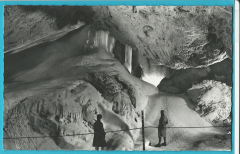 AK Eisriesenwelt-Höhle Werfen. Götterburg Asenheim im Rauhreifschmuck. (1963)