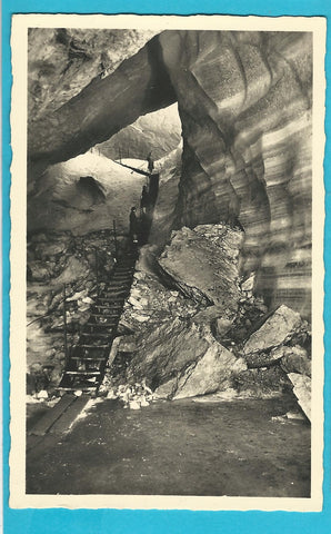AK Eisriesenwelt Höhle Werfen. Abstieg in den Mörkdom.