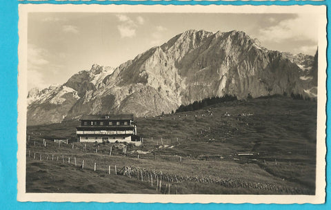 AK Kopp-Hütte mit Hochkönig und Gr. Bratschenkopf-Wetterwand. (1936)