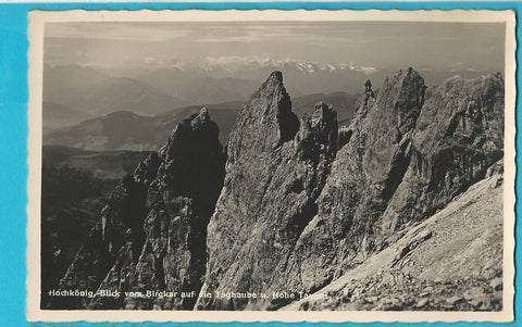 AK Hochkönig, Blick vom Birgkar auf die Taghaube u. Hohe Tauern. (1935)