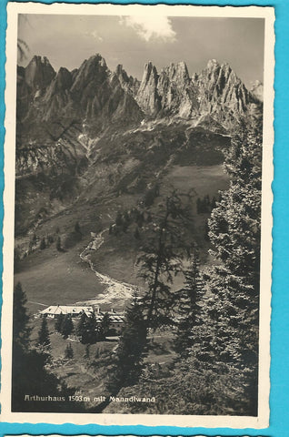 AK Arthurhaus mit Manndlwand. (1937)