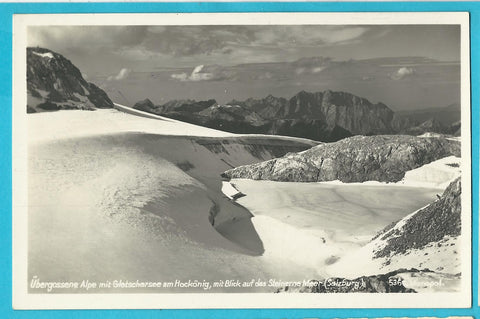 AK Übergossene Alpe mit Gletschersee am Hochkönig, mit Blick auf das Steinerne Meer.