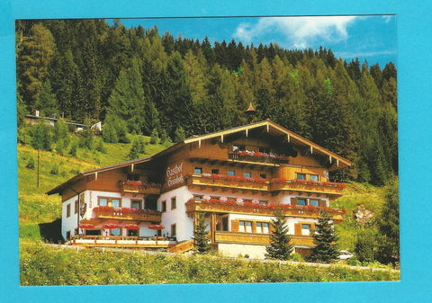 AK Mühlbach am Hochkönig 46. Gasthof Grünholz. Joh. und Gerlinde Schwaiger.