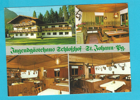 AK St. Johann/Pongau, Plankenau 31. Jugendgästehaus Schlosshof. Fam. Prommegger.