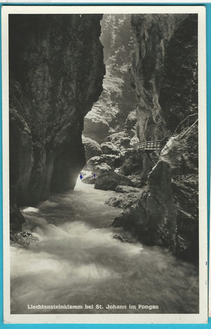 AK Liechtensteinklamm bei St. Johann im Pongau. (1936)