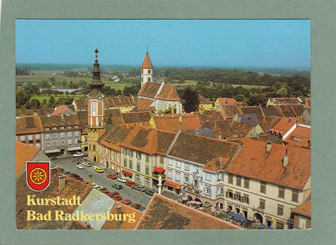 AK Bad Radkersburg. Blick von der Frauenkirche zum Hauptplatz.