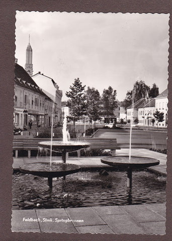 AK Feldbach. Springbrunnen.