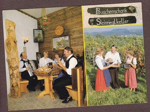 AK Bad Gleichenberg. Buschenschank Steinrieglkeller. A. u. E. Halbedl.