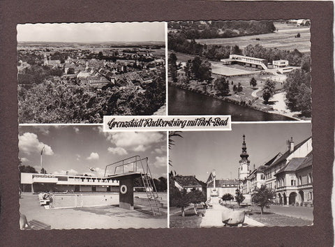 AK Grenz- u. Kurstadt Radkersburg mit Park-Bad.