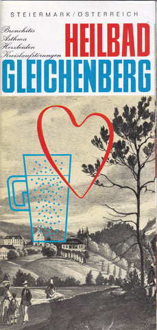 Broschüre Heilbad Gleichenberg. + Broschüre mit Preistabelle (rot)
