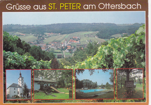 AK Grüsse aus St. Peter am Ottersbach.