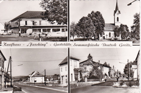 AK Deutsch Goritz. Kaufhaus Fasching Gaststätte.