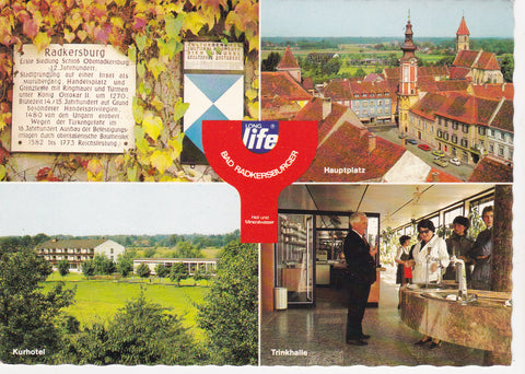 AK Bad Radkersburg. Nierenheilbad. Altstadt im Schutze der Haager-Konvention.