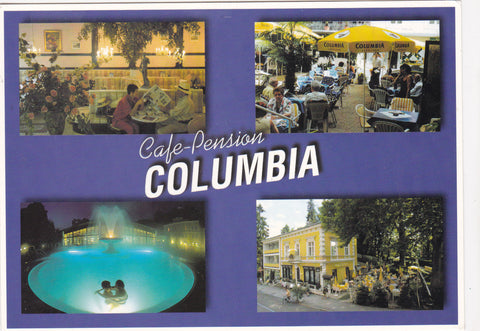 AK Bad Gleichenberg 23. Cafe-Pension Columbia, Fam. Ernst Pfeiler.